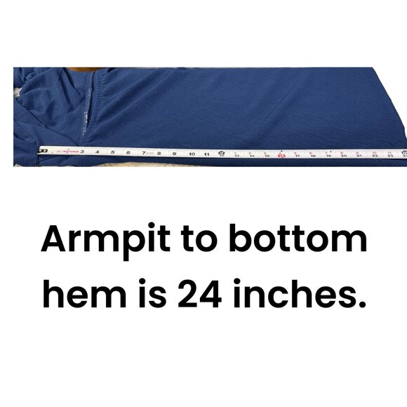 Originality Navy Long-Sleeve Tie-Back Ruffle Mini Dress | Size Large NWT - Picture 3 of 4